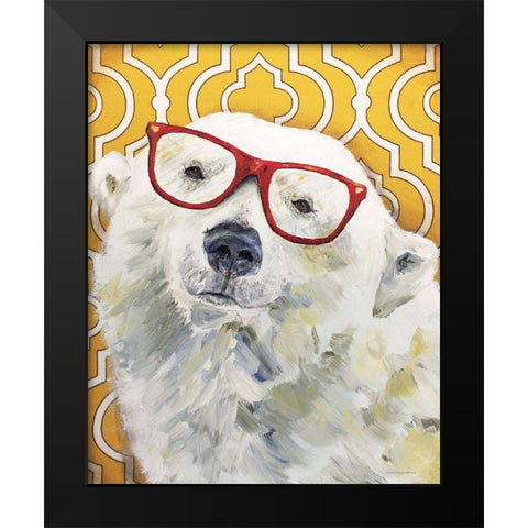 Sally     Black Modern Wood Framed Art Print by Kamdon Kreations
