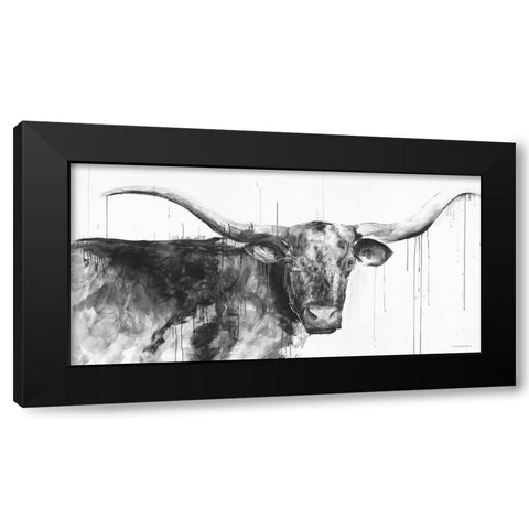 Wyatt Black Modern Wood Framed Art Print with Double Matting by Kamdon Kreations