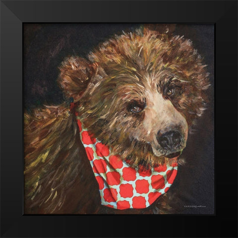 Going on a Picnic Black Modern Wood Framed Art Print by Kamdon Kreations