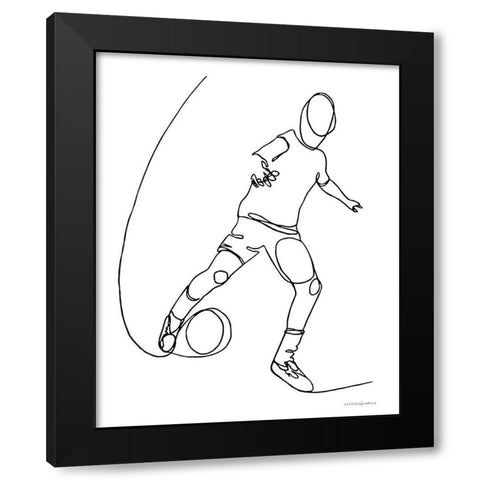 Goals      Black Modern Wood Framed Art Print with Double Matting by Kamdon Kreations