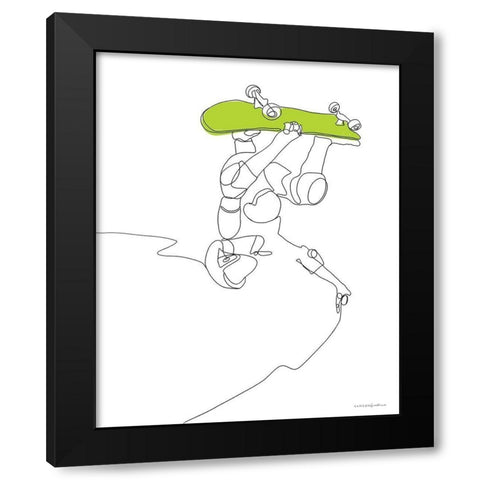 Inverted      Black Modern Wood Framed Art Print by Kamdon Kreations