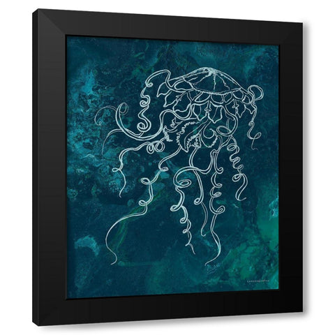 Angelic Breath  II Black Modern Wood Framed Art Print with Double Matting by Kamdon Kreations