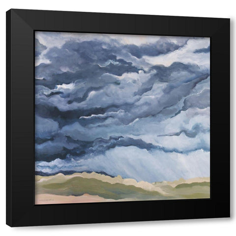 The Smell of Rain Black Modern Wood Framed Art Print by Kamdon Kreations