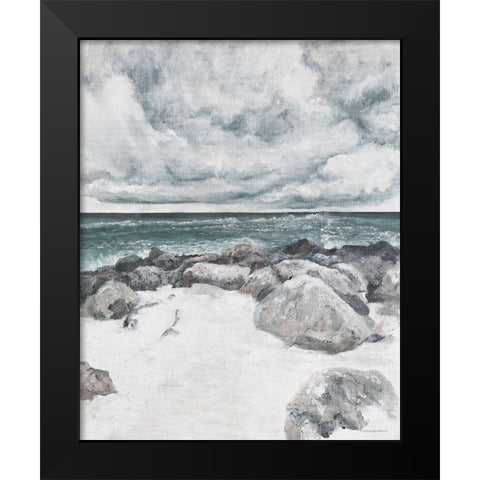 Fathers Eye Black Modern Wood Framed Art Print by Kamdon Kreations