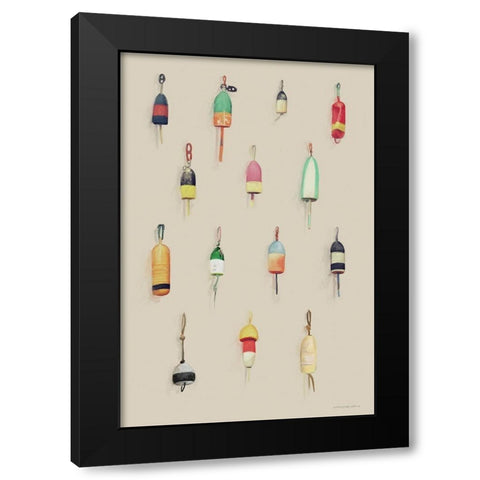 Drift and Anchor Black Modern Wood Framed Art Print with Double Matting by Kamdon Kreations