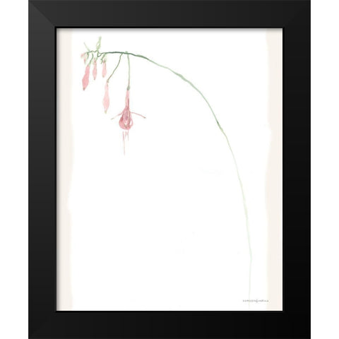 Blush Black Modern Wood Framed Art Print by Kamdon Kreations