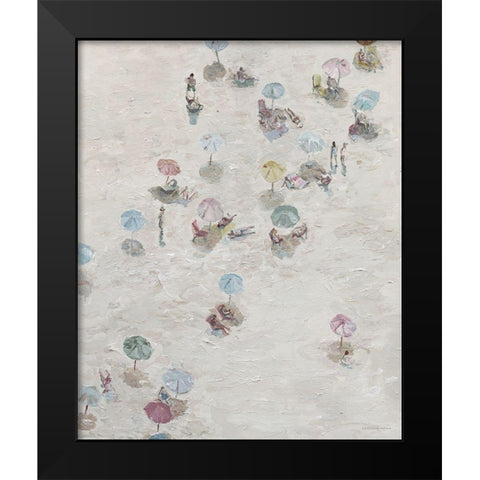 Laid Back Black Modern Wood Framed Art Print by Kamdon Kreations