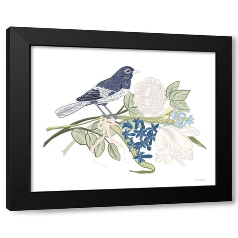 Fresh Bouquet Black Modern Wood Framed Art Print with Double Matting by Kamdon Kreations
