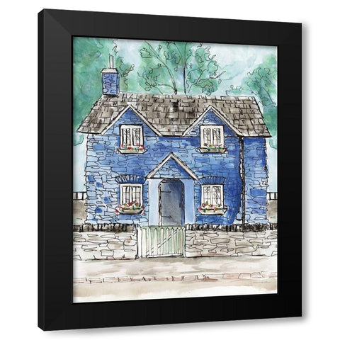 Charming Morning Black Modern Wood Framed Art Print by Kamdon Kreations
