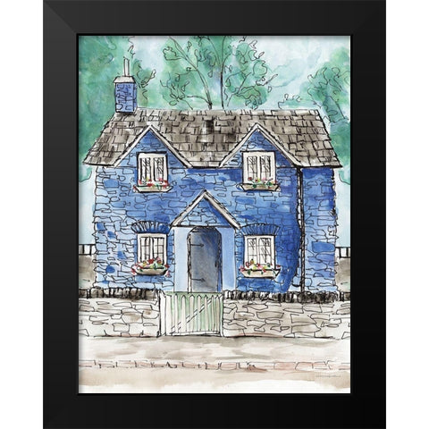 Charming Morning Black Modern Wood Framed Art Print by Kamdon Kreations