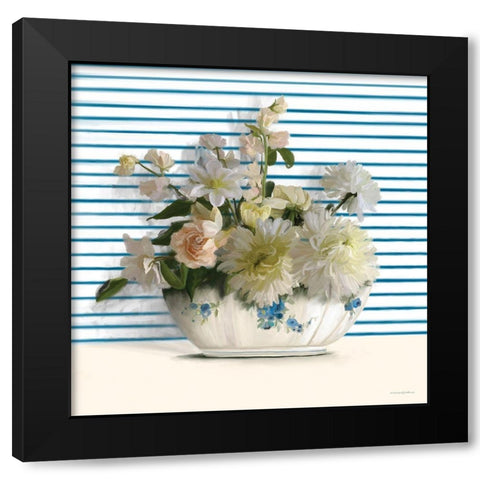 Grandmothers China Black Modern Wood Framed Art Print by Kamdon Kreations