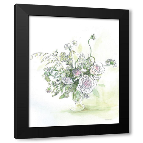 Rise and Rose     Black Modern Wood Framed Art Print with Double Matting by Kamdon Kreations