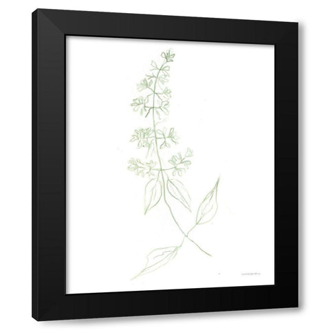 Sway Black Modern Wood Framed Art Print by Kamdon Kreations