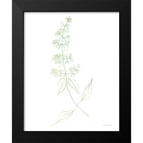 Sway Black Modern Wood Framed Art Print by Kamdon Kreations