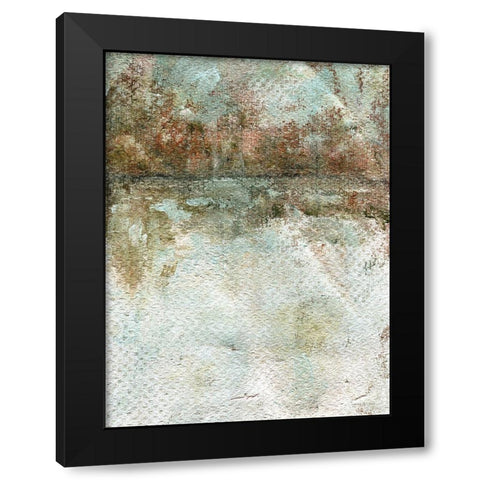 In Between Black Modern Wood Framed Art Print with Double Matting by Kamdon Kreations