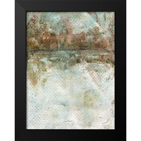 In Between Black Modern Wood Framed Art Print by Kamdon Kreations