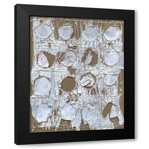 Connect Four Black Modern Wood Framed Art Print by Kamdon Kreations