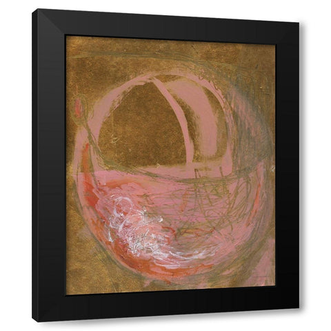 Last Tulip Black Modern Wood Framed Art Print with Double Matting by Kamdon Kreations