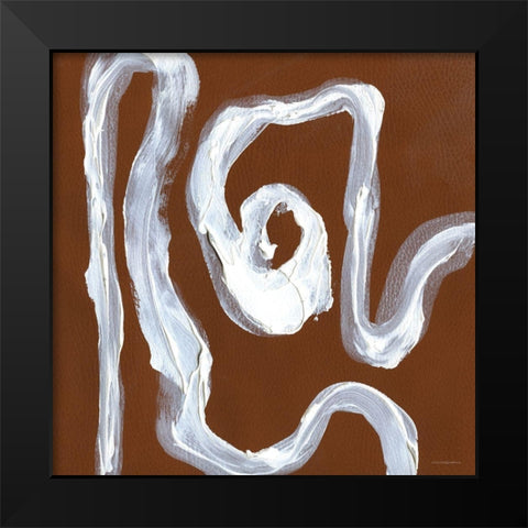 Turn Black Modern Wood Framed Art Print by Kamdon Kreations
