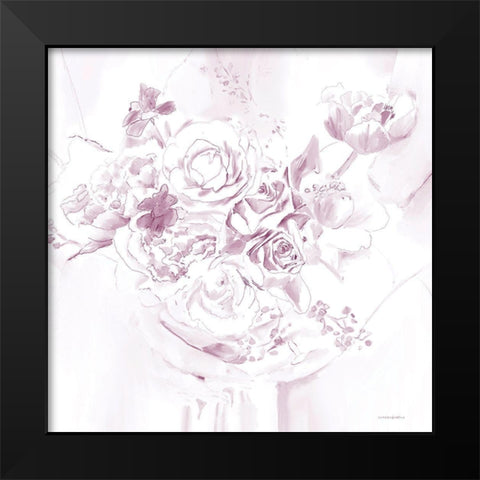 I Do Black Modern Wood Framed Art Print by Kamdon Kreations