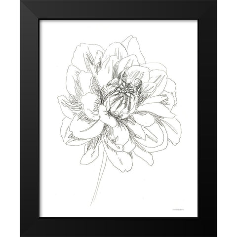 The Center of things Black Modern Wood Framed Art Print by Kamdon Kreations