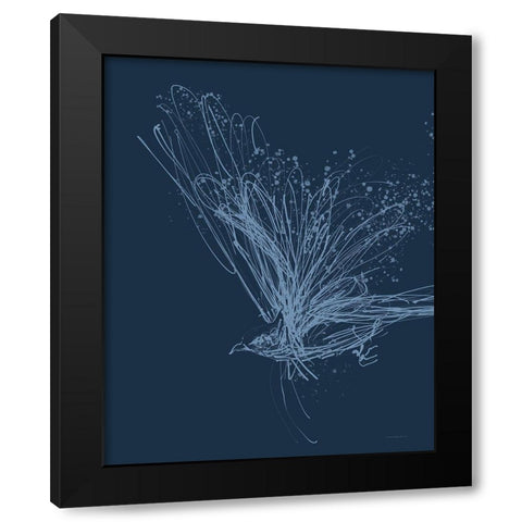 Take Flight Black Modern Wood Framed Art Print by Kamdon Kreations