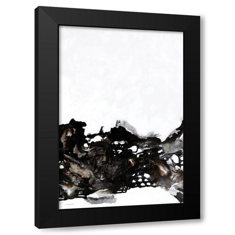 Aftermath Black Modern Wood Framed Art Print by Kamdon Kreations