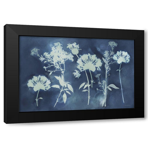 Faint Memories Black Modern Wood Framed Art Print by Kamdon Kreations