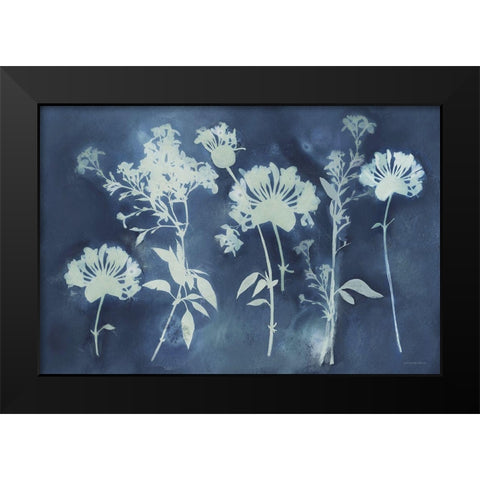 Faint Memories Black Modern Wood Framed Art Print by Kamdon Kreations