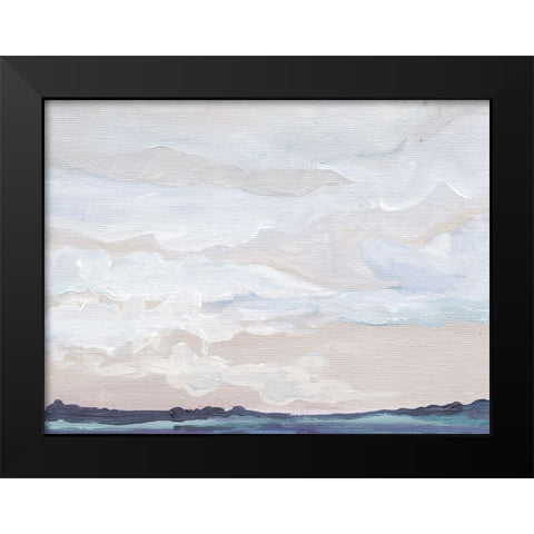 Blueish Feeling    Black Modern Wood Framed Art Print by Kamdon Kreations