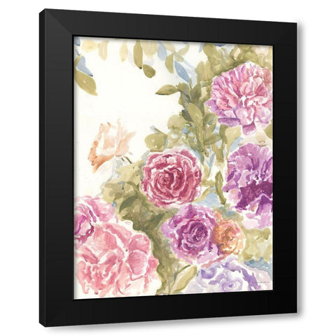 Purple and Pink Hues Black Modern Wood Framed Art Print by Kamdon Kreations