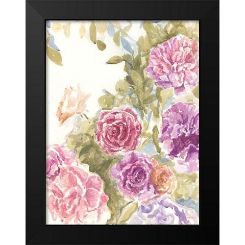 Purple and Pink Hues Black Modern Wood Framed Art Print by Kamdon Kreations