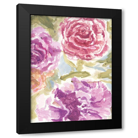 Warm Violet 1 Black Modern Wood Framed Art Print with Double Matting by Kamdon Kreations
