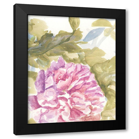 Warm Violet 2 Black Modern Wood Framed Art Print with Double Matting by Kamdon Kreations