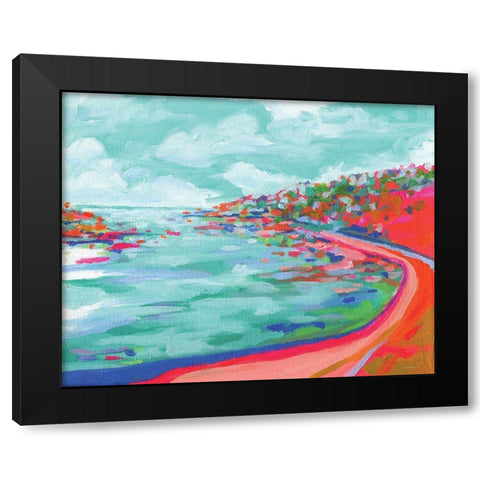 Boat Party Black Modern Wood Framed Art Print with Double Matting by Kamdon Kreations
