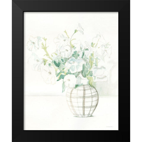 Perfect Plaid Pot Black Modern Wood Framed Art Print by Kamdon Kreations