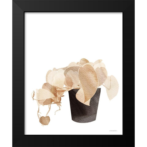Lovin the Dirt Black Modern Wood Framed Art Print by Kamdon Kreations
