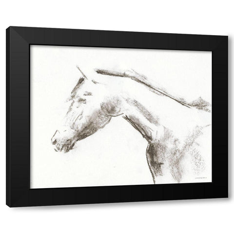 Whisper of Beauty Black Modern Wood Framed Art Print by Kamdon Kreations