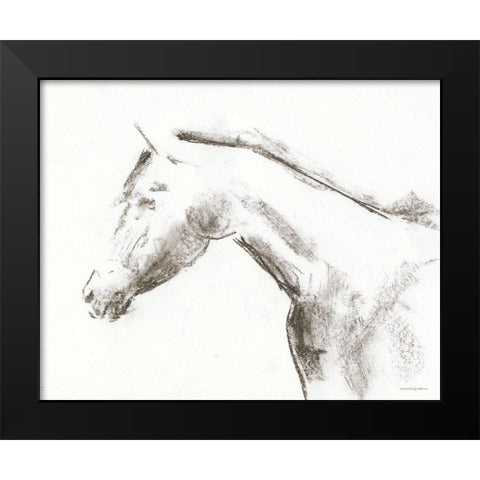 Whisper of Beauty Black Modern Wood Framed Art Print by Kamdon Kreations