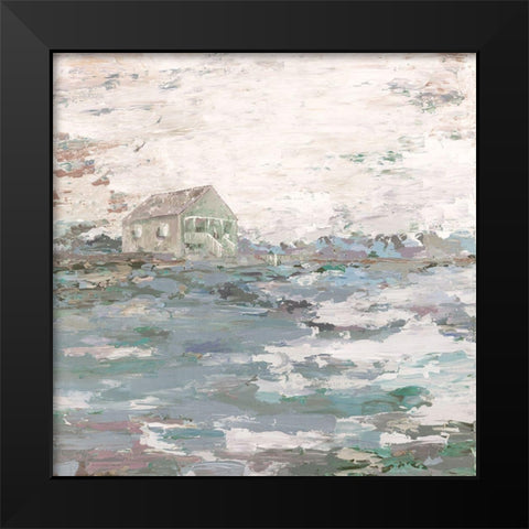 Home on the Range Black Modern Wood Framed Art Print by Kamdon Kreations