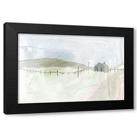 Laundry Day Black Modern Wood Framed Art Print by Kamdon Kreations