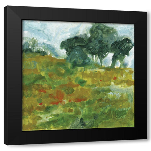 Near Future Black Modern Wood Framed Art Print by Kamdon Kreations