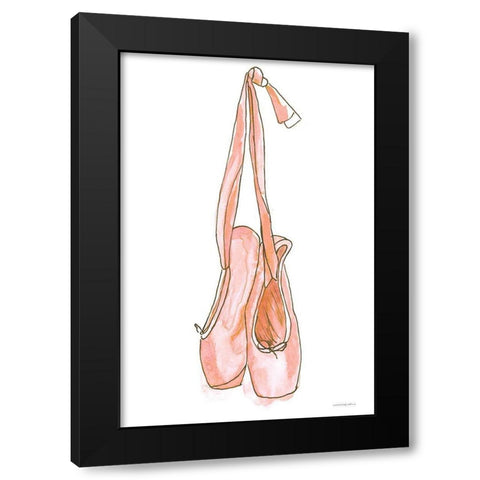 First Dance Black Modern Wood Framed Art Print by Kamdon Kreations