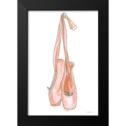 First Dance Black Modern Wood Framed Art Print by Kamdon Kreations