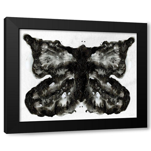 I See a Butterfly Black Modern Wood Framed Art Print by Kamdon Kreations