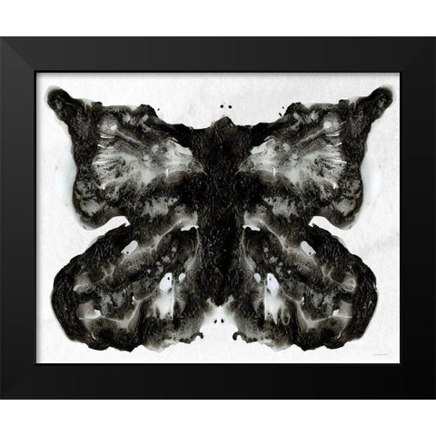 I See a Butterfly Black Modern Wood Framed Art Print by Kamdon Kreations