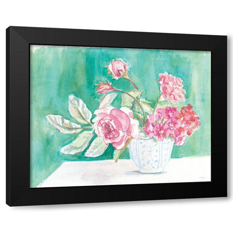 Grandmothers Bowl Black Modern Wood Framed Art Print by Kamdon Kreations