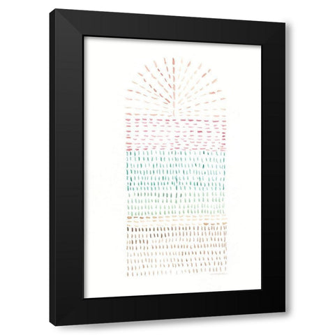 Throw Ladder Black Modern Wood Framed Art Print by Kamdon Kreations