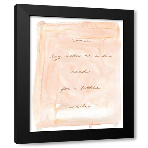 Come Lay with Me Black Modern Wood Framed Art Print with Double Matting by Kamdon Kreations