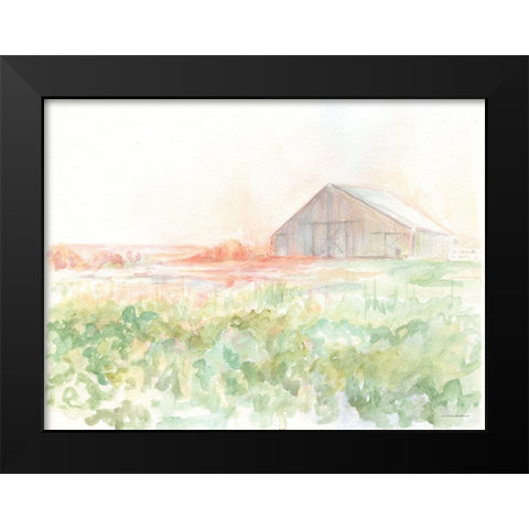 Just Before Supper Black Modern Wood Framed Art Print by Kamdon Kreations
